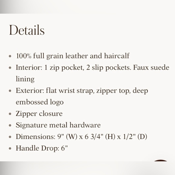 Patricia Nash Cassini Wristlet Phython Print Leather Haircalf - Picture 11 of 11